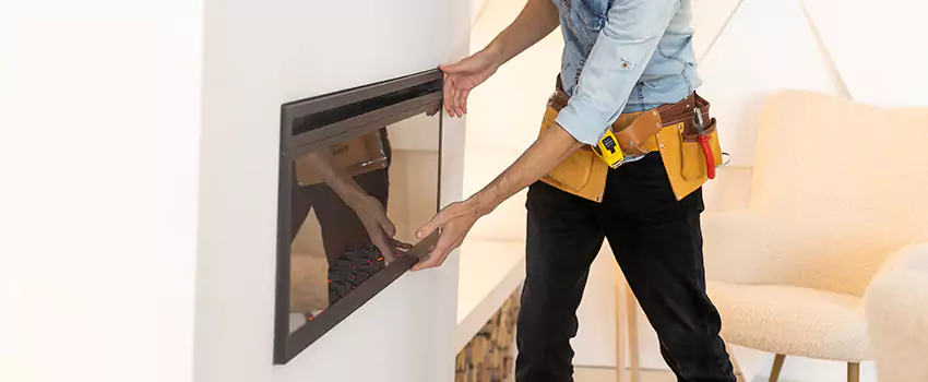 Metal Fireplace Installation in Saginaw, Michigan