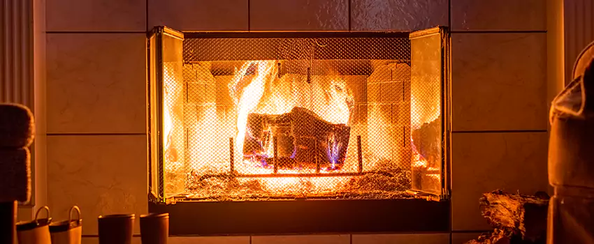 Mendota Hearth Landscape Fireplace Installation in Saginaw, Michigan